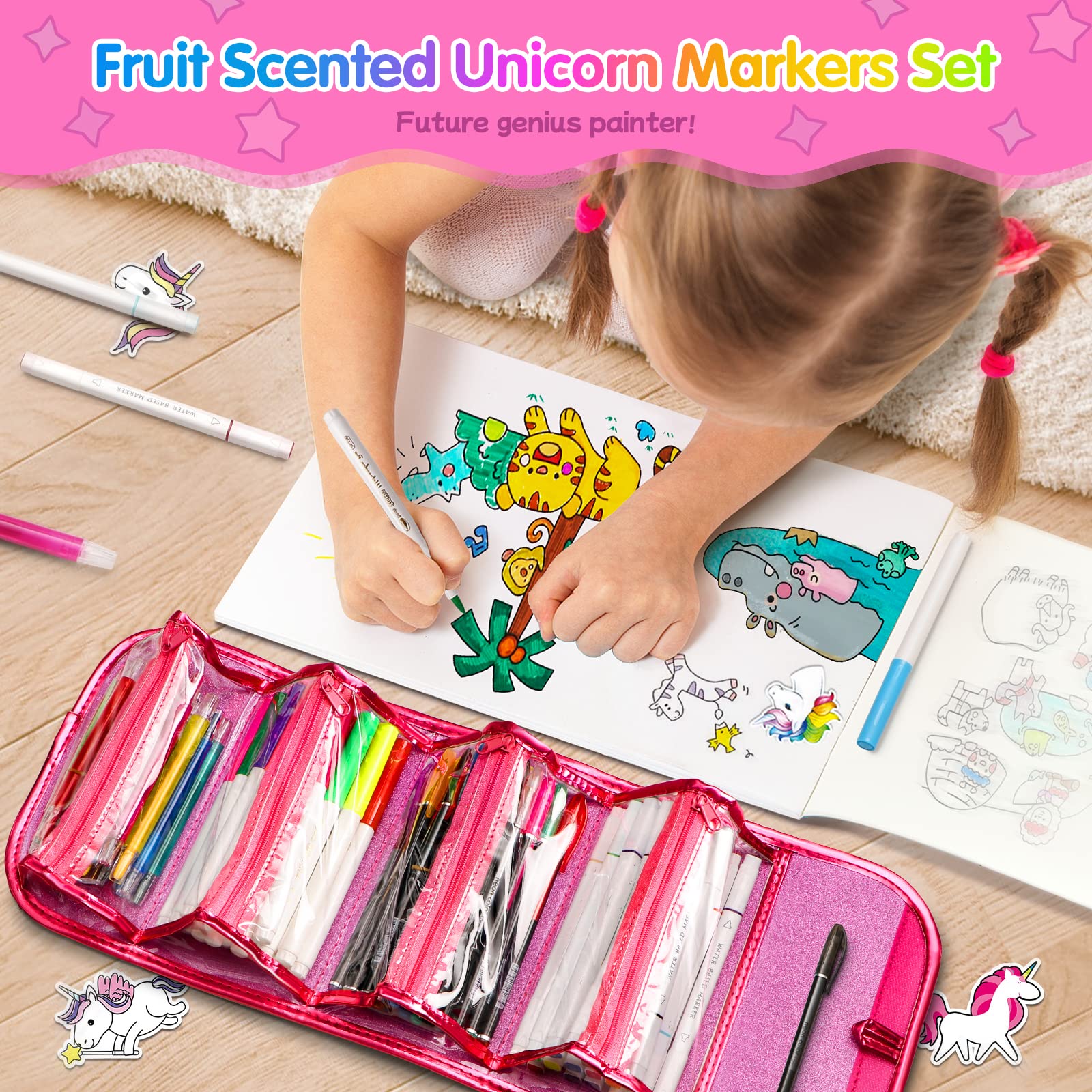 Beefunni washable double-ended markers offer vibrant color and easy cleanup