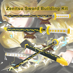 Beego Zenitsu sword with scabbard shows a detailed cosplay-ready design.