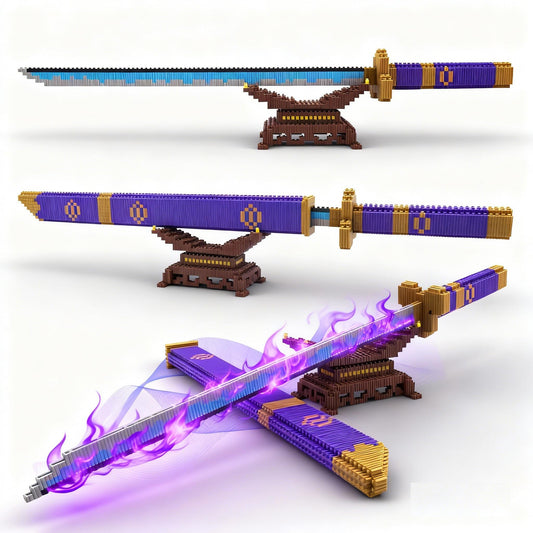 Beego anime swords with sword and scabbard, ready for display or cosplay collection.