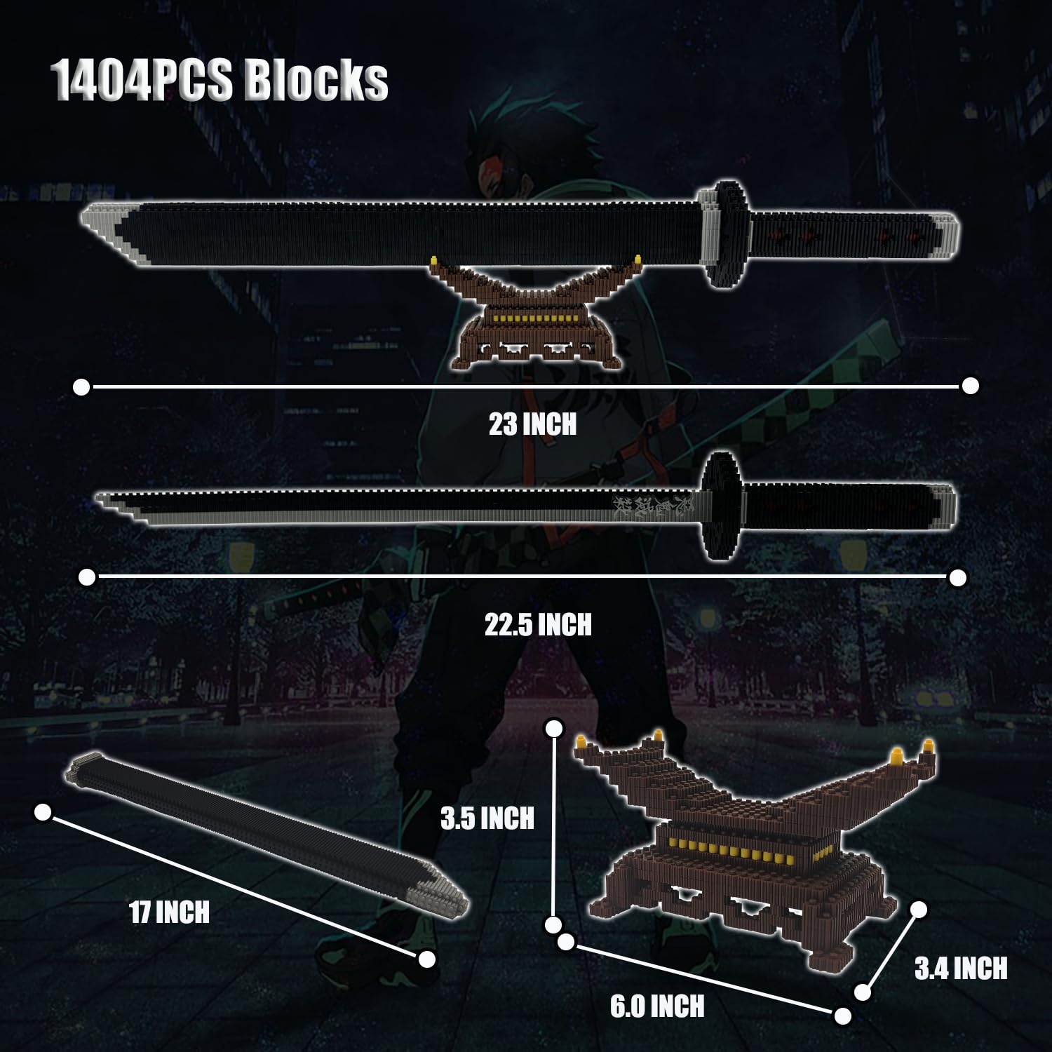 Beego Kill Demon Sword kit scabbard adds authentic flair