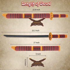 Beego solid sword stand blocks provide stable display for Yamato katana