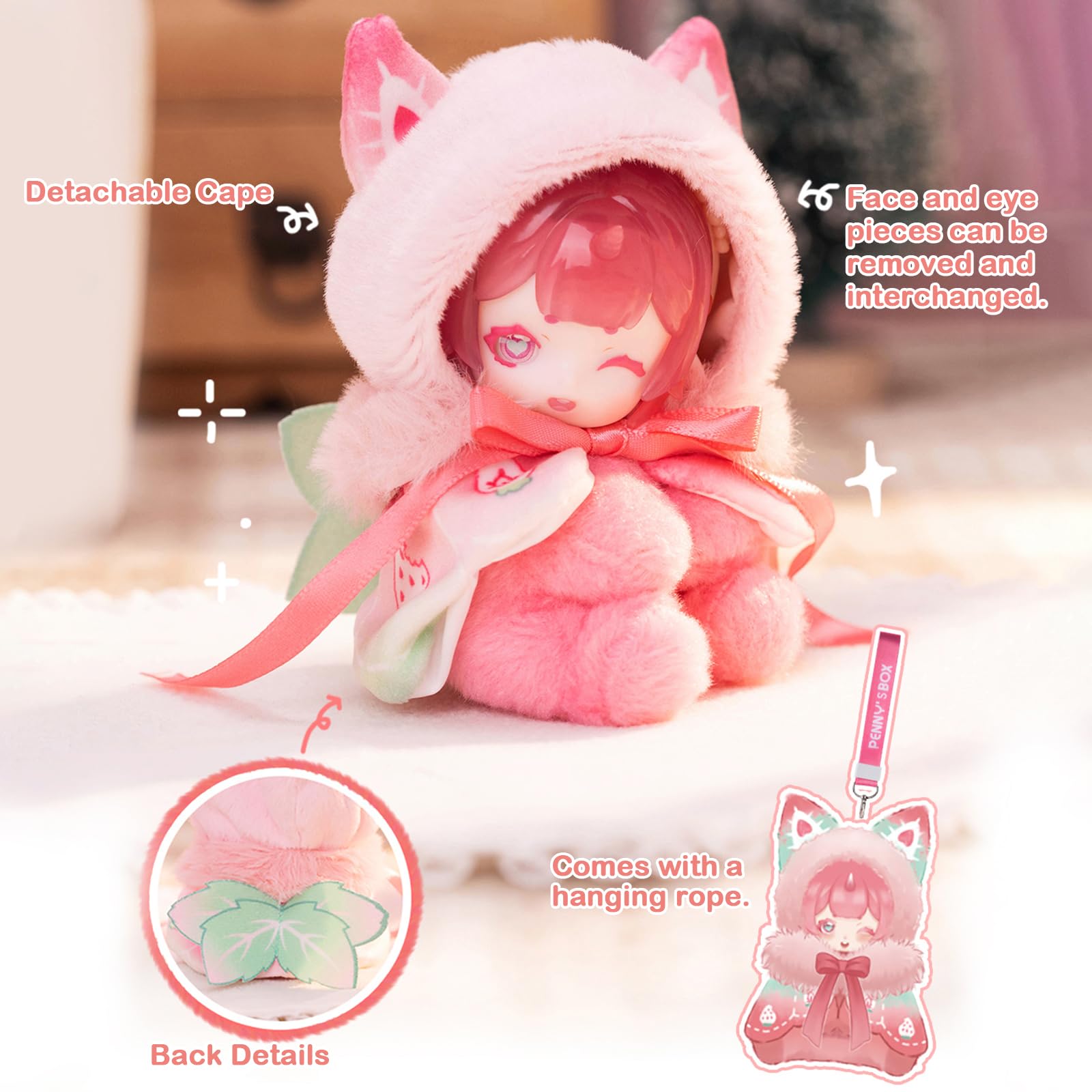 BEEMAI Antu figure with loop buckle hangable feature