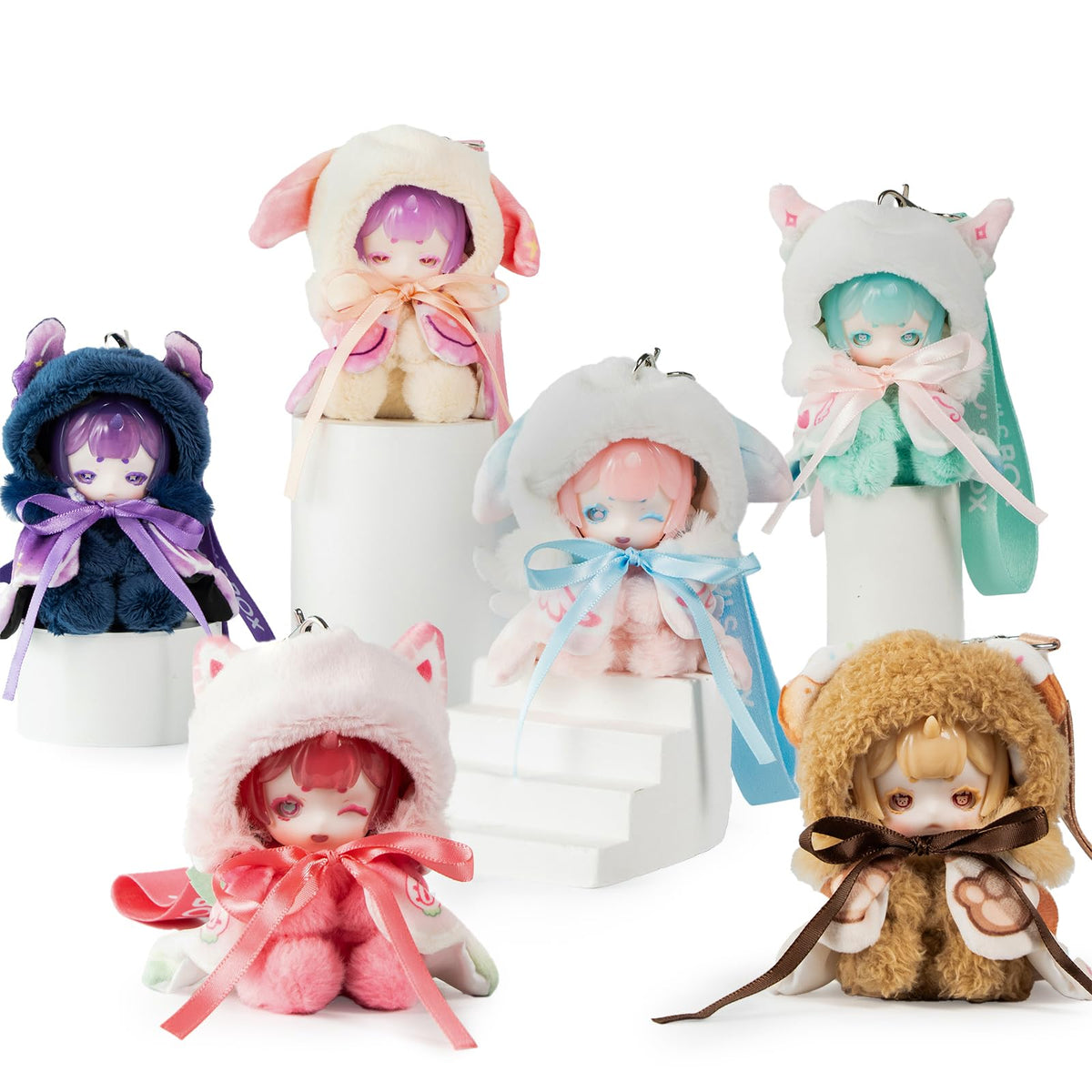 BEEMAI Antu plush blind box front view displays collectible figures for display and gifting