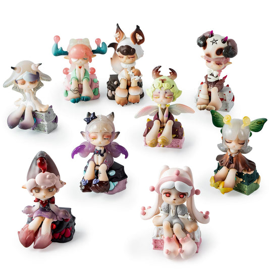 BEEMAI Aroma Princess Magic Town figure 1 on display shelf for charming decor.