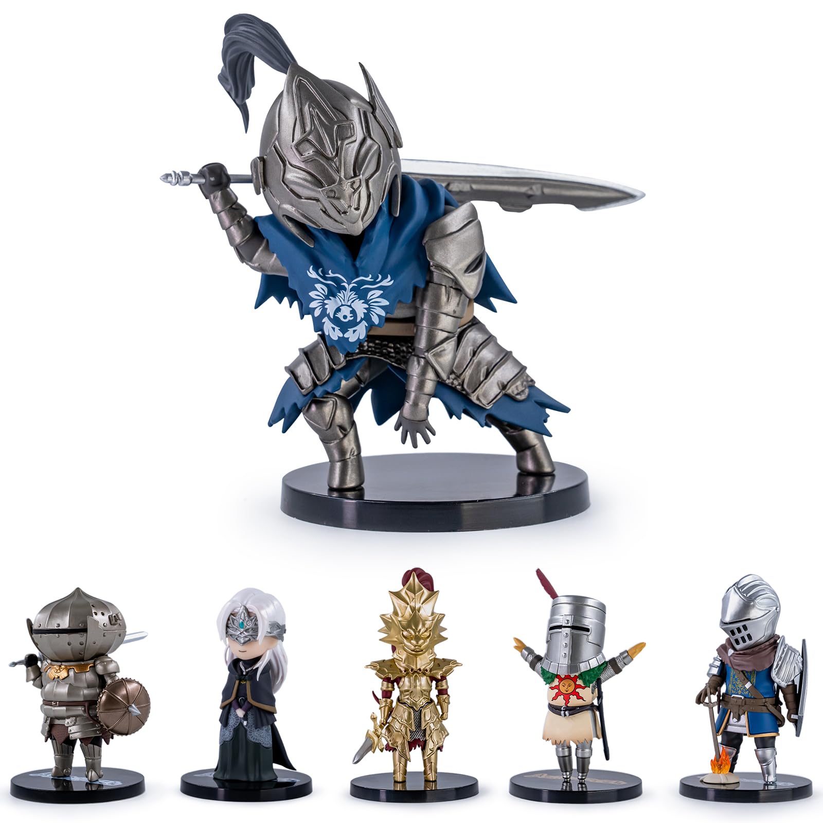 BEEMAI Firelink DkSouls Series 1 6pc set displayed proudly for shelf display and gifting.