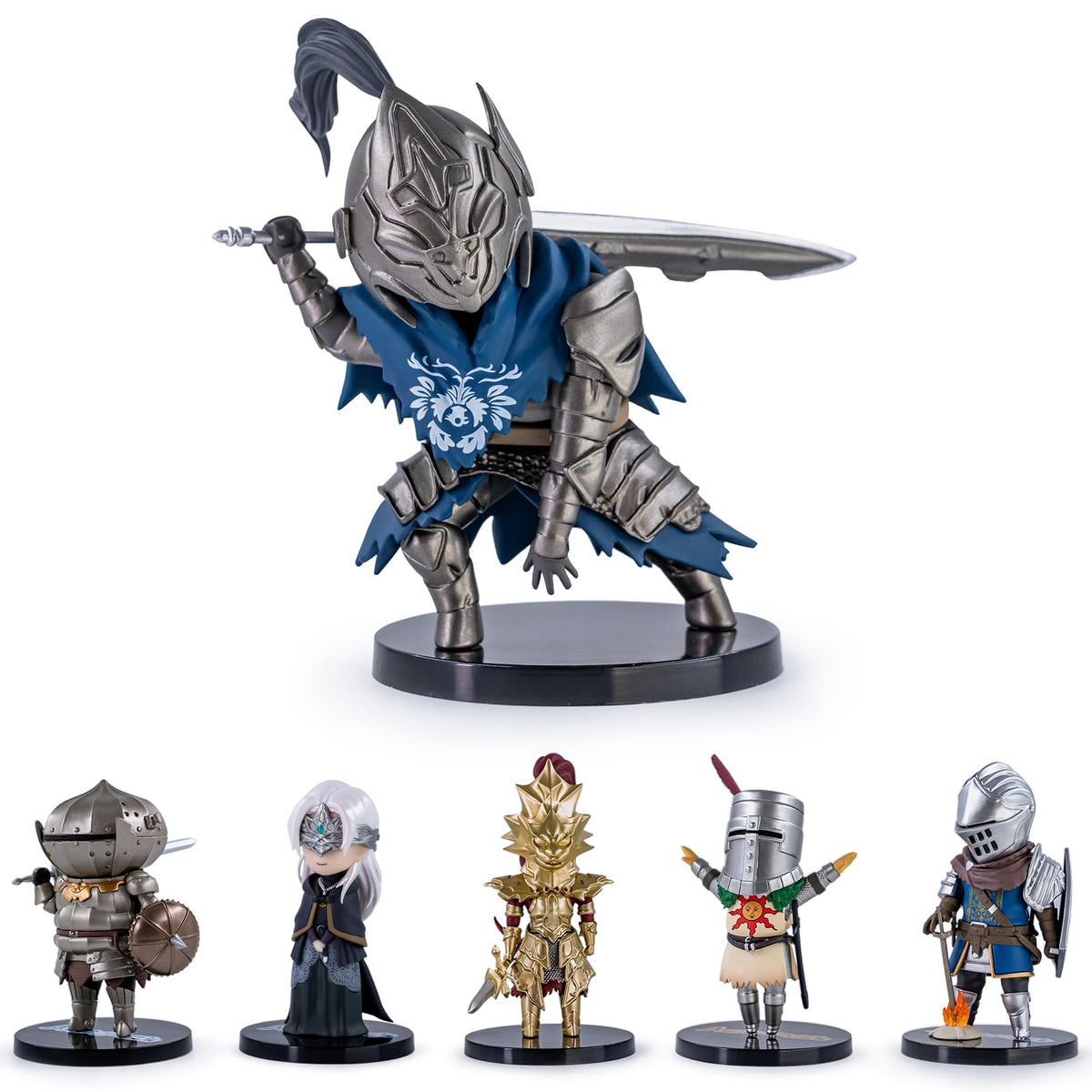 BEEMAI Firelink DkSouls Series 1 6pc set displayed proudly for shelf display and gifting.