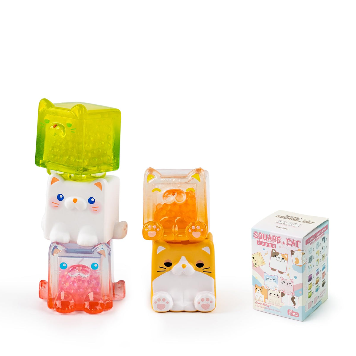BEEMAI Square Cat blind-pack front view for display and gifting.
