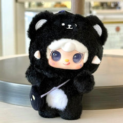 BEEMAI Yooki plush bear face detail—cute character for display.