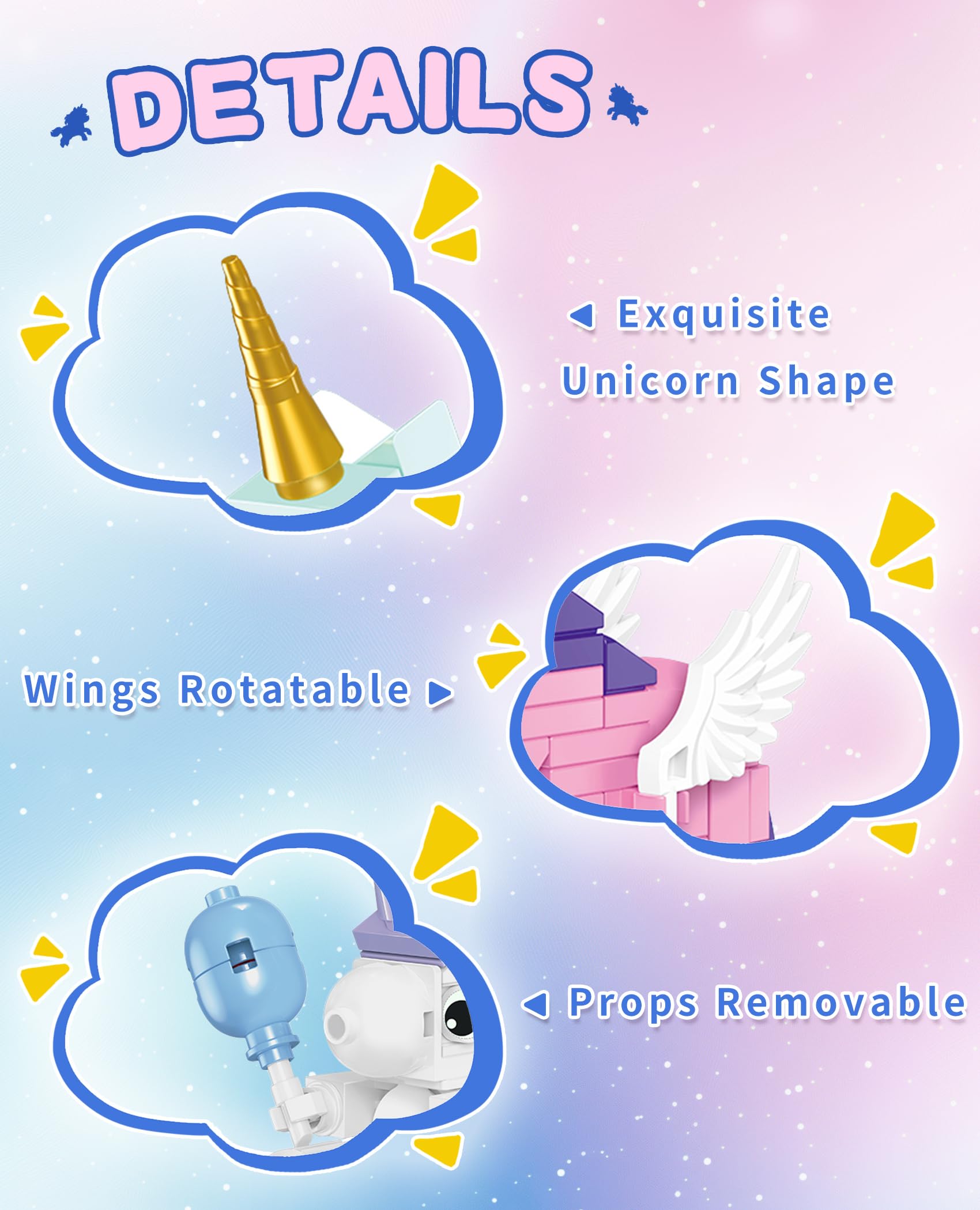 BeepZipp Unicorn Accessories Pack enhances role-play scenarios and imaginative narratives