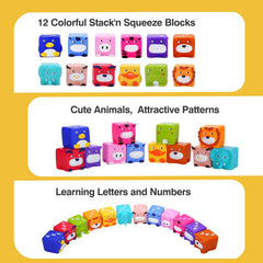 Beeqoo Stack’n Squeeze Blocks foster crawling and safe exploration.