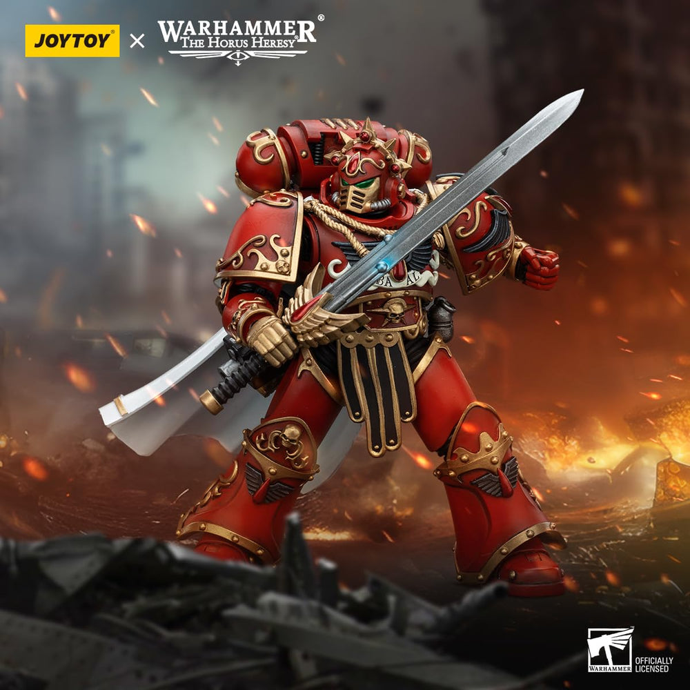 BEERISE JoyToy Blood Angels Praetor Paragon Blade detail enhances diorama-ready pose