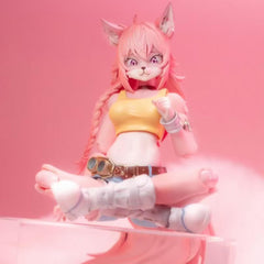 BEERISE LADOTOYS Mender Liya Alopex pink figure with detailed sculpting.