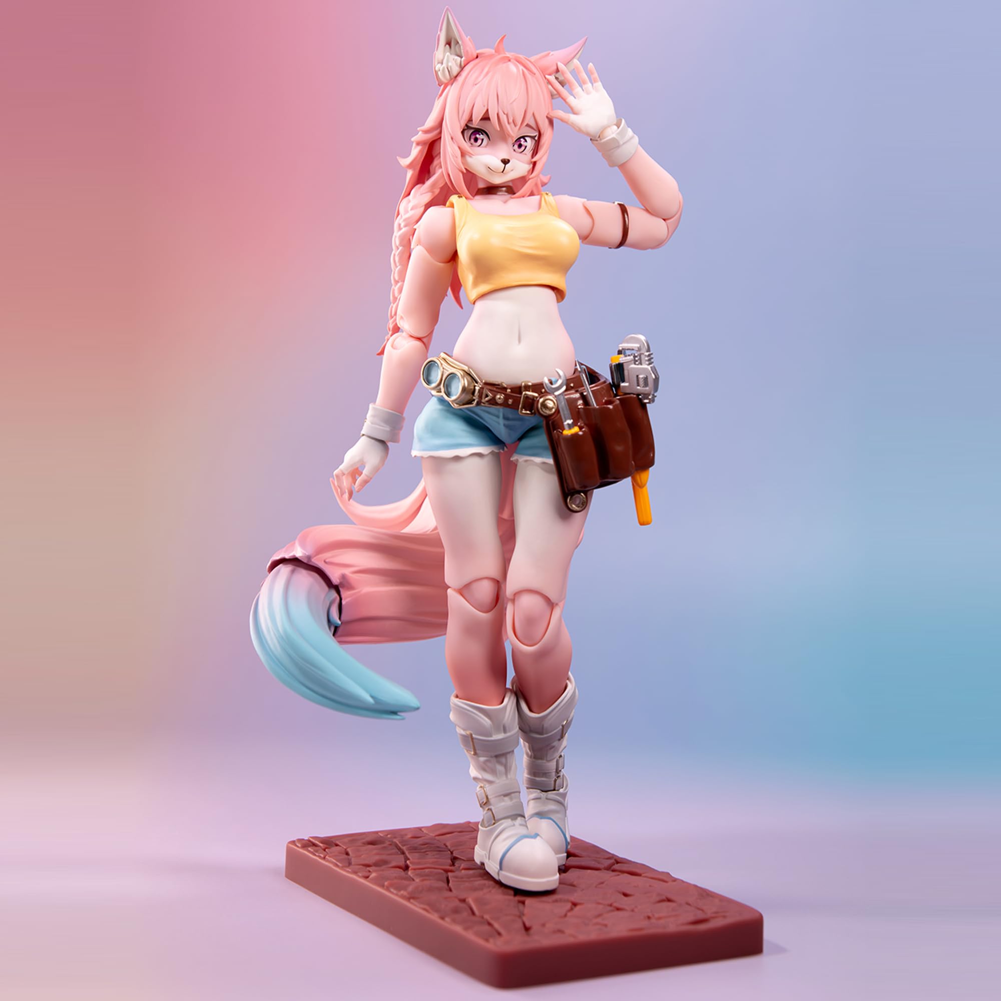 BEERISE LADOTOYS Mender Liya Alopex pink collectible edition with premium packaging.