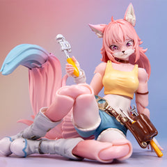 BEERISE LADOTOYS Mender Liya Alopex pink figure with display-ready base.