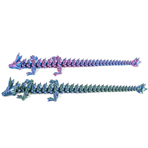 Beesini dragon two-pack display enhances shelves with a modern, glass-like charm.