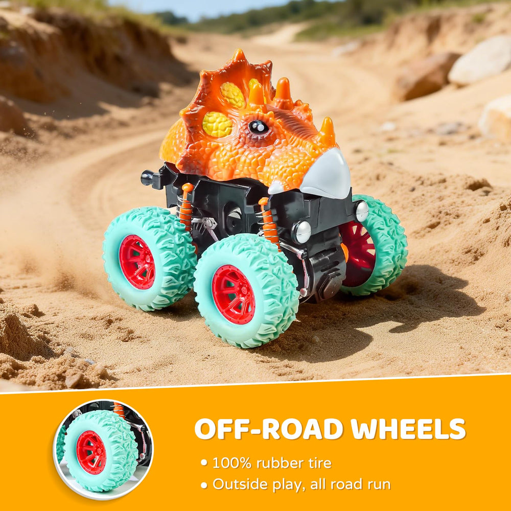 Beestech dinosaur monster truck 4-pack: perfect for sharing and playdates