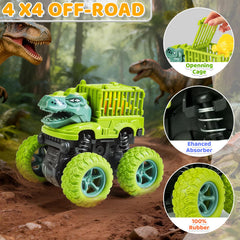 Beestech dinosaur monster truck colorful dino: bright colors spark imagination