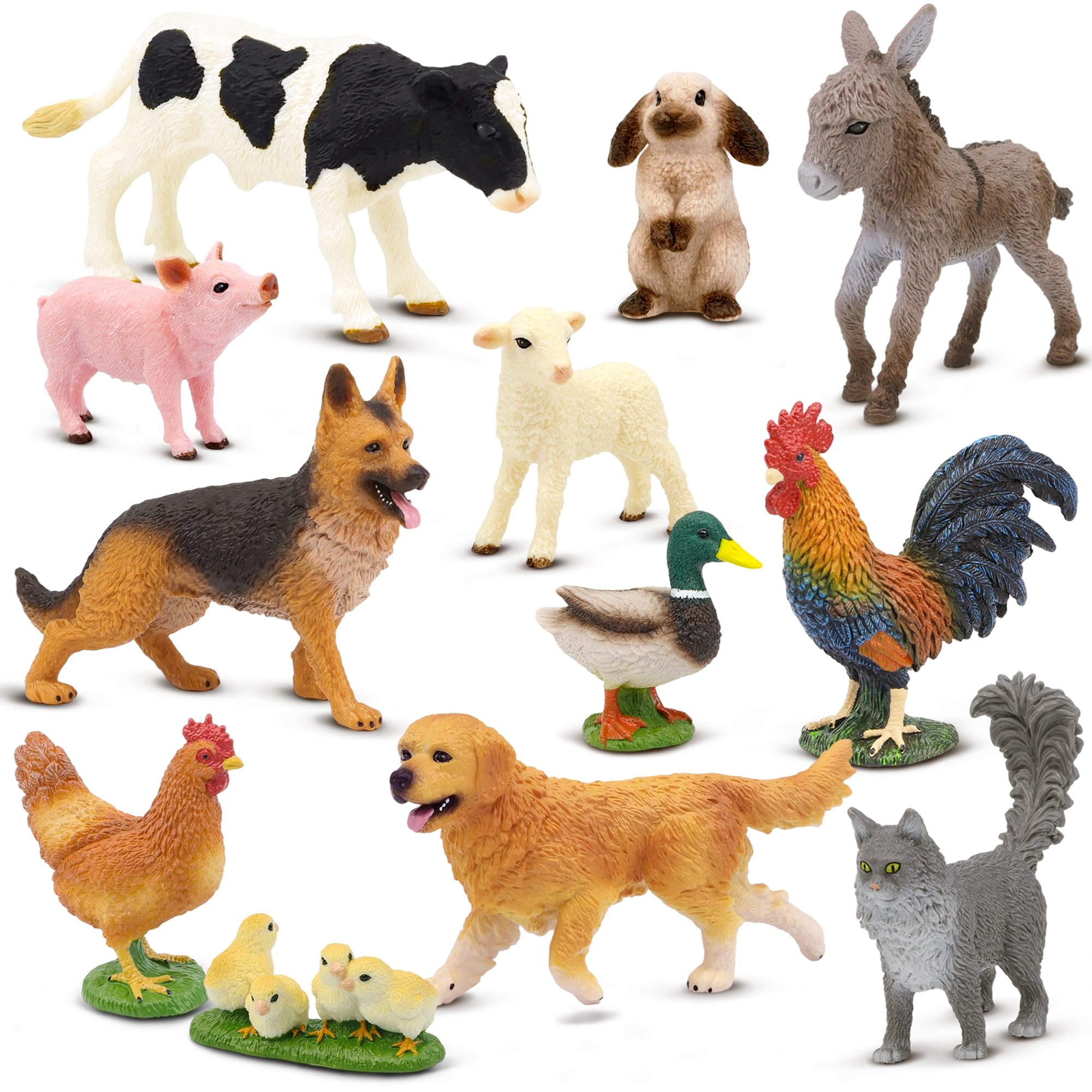 Beetots farm cow figurine for imaginative play and display