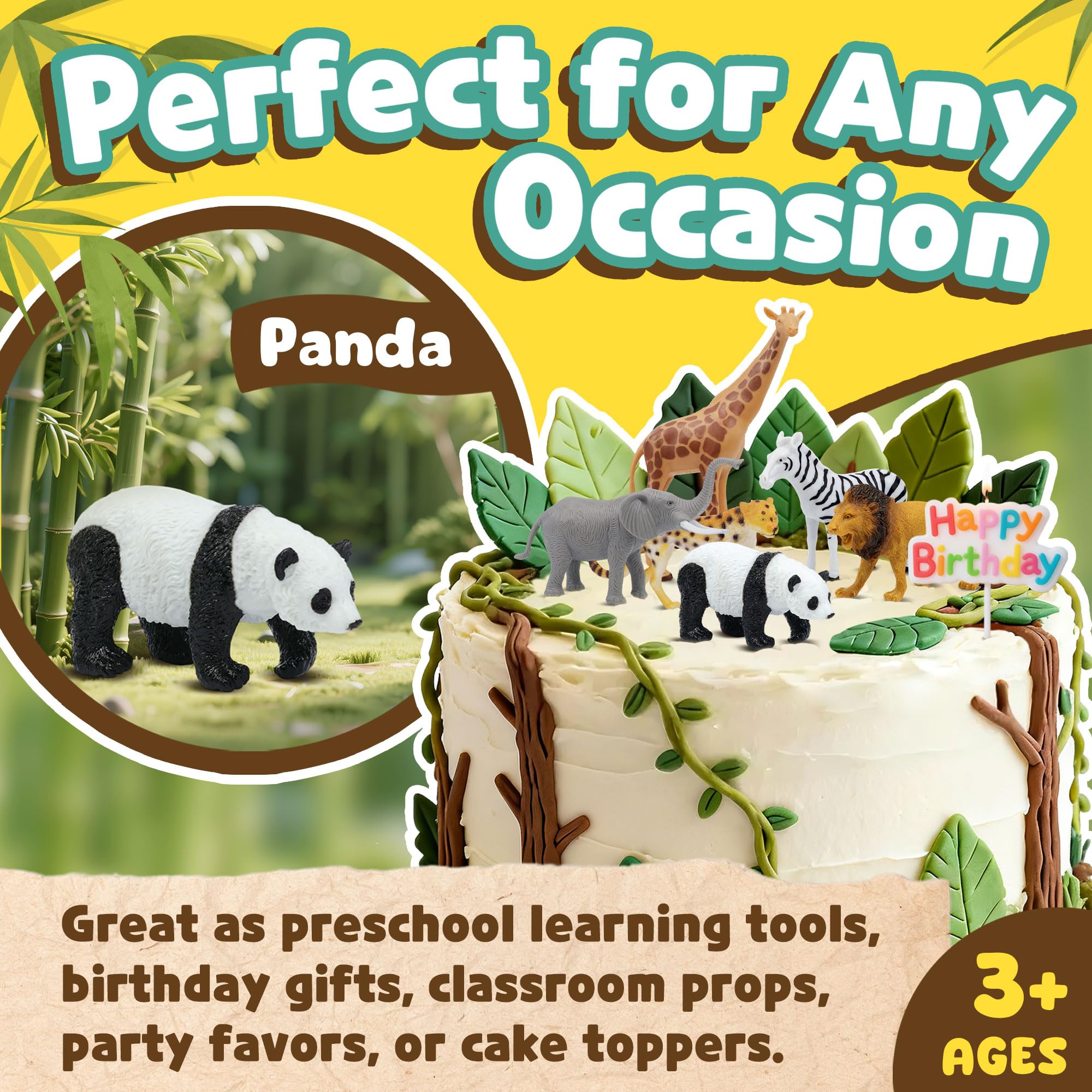 Beetots safari giraffe figurine promotes observation and habitat discussions.