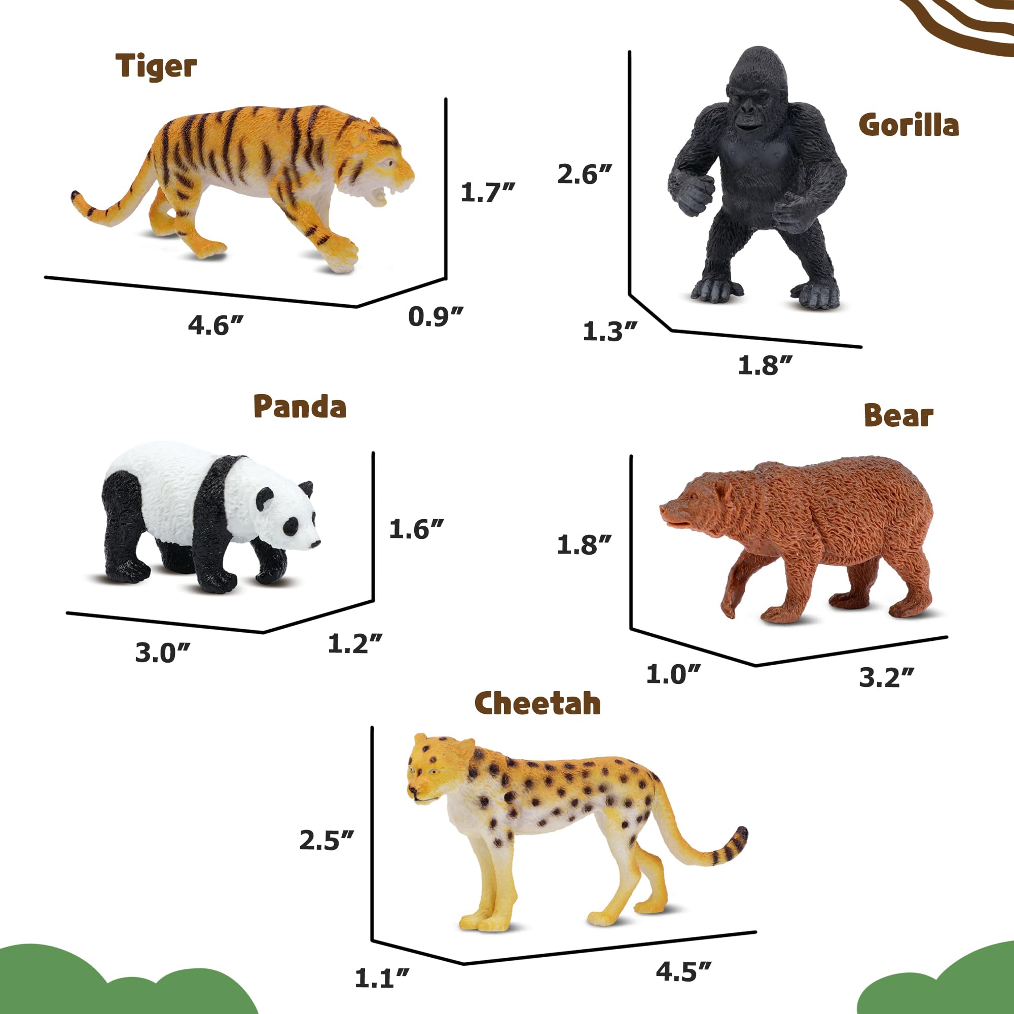 Beetots safari gorilla figurine offers tactile detail to spark wildlife curiosity.