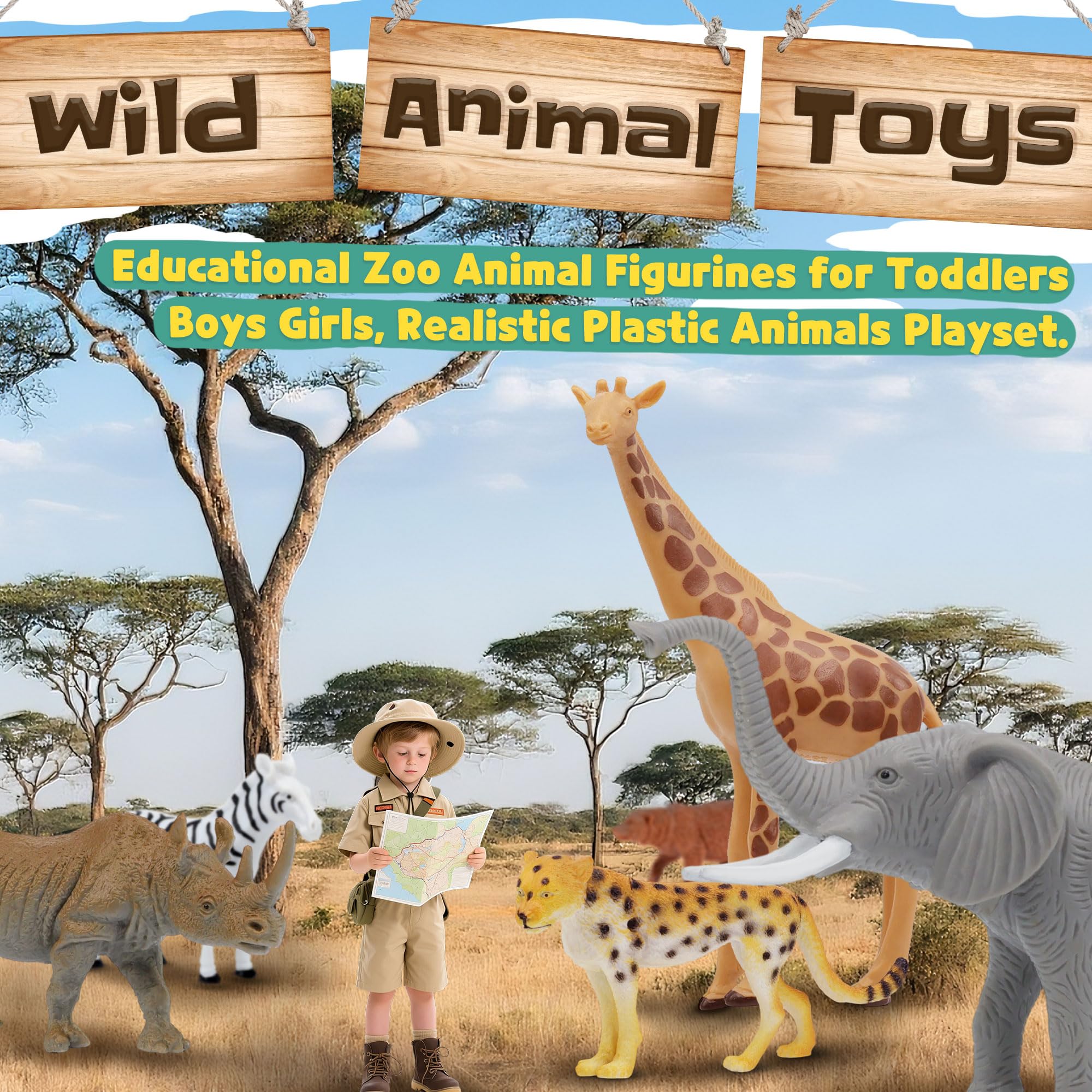 Beetots safari zebra figurine adds contrast to imaginative savannah scenes.
