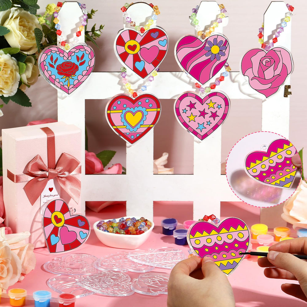 Beeveer heart suncatchers design varieties add color and charm to any glass surface.