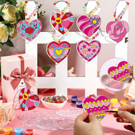 Beeveer heart suncatchers design varieties add color and charm to any glass surface.