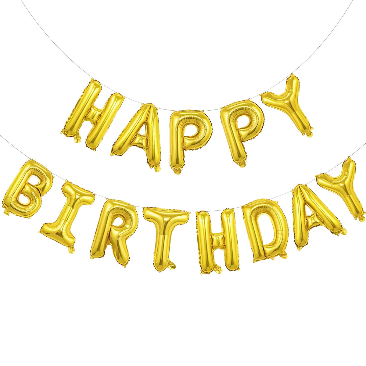 Beeyaky 3D foil banner assembly for striking party decor.