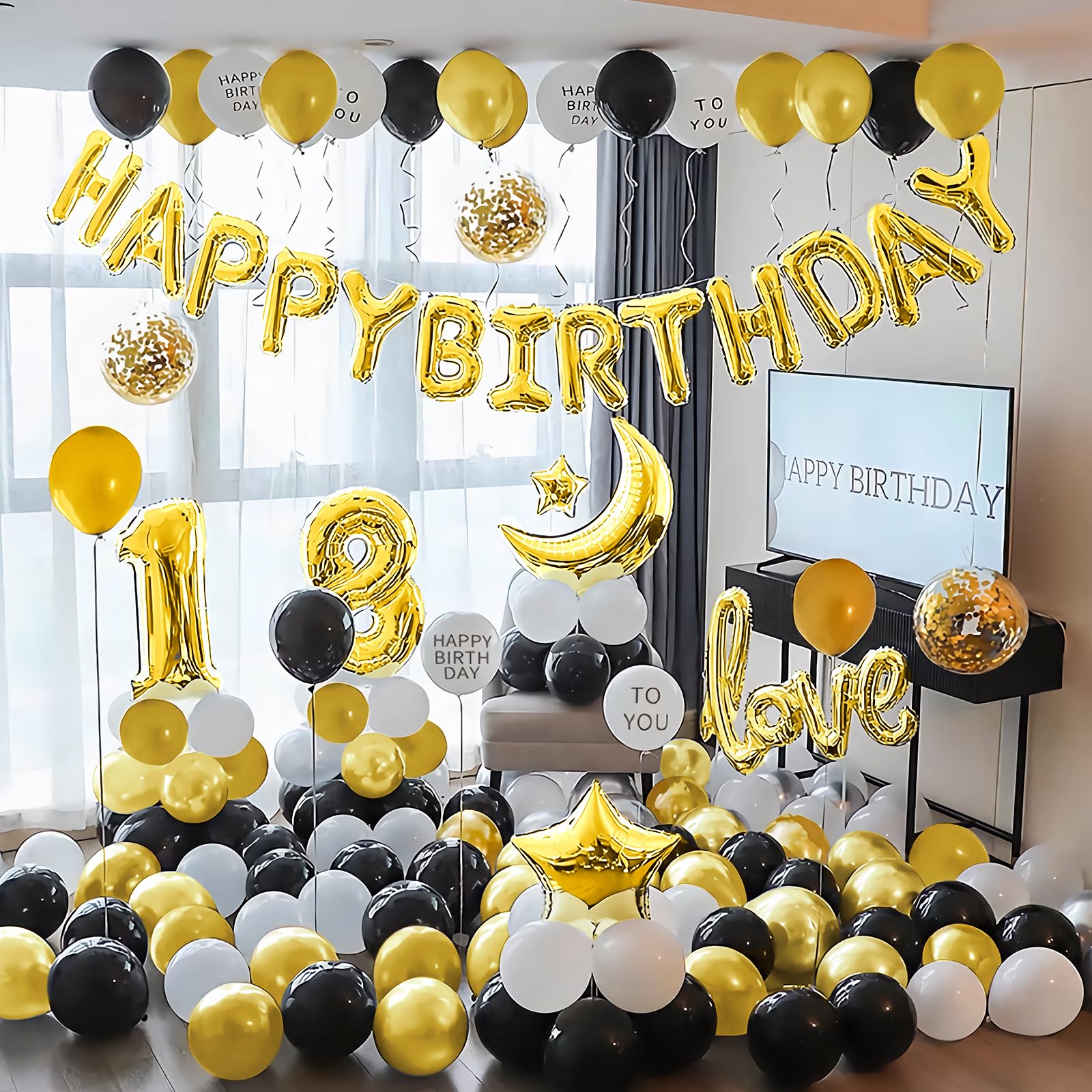Beeyaky reusable foil balloons for multiple celebrations.