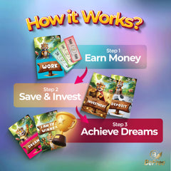 BeFree for Kids family game night scene shows engaging financial literacy
