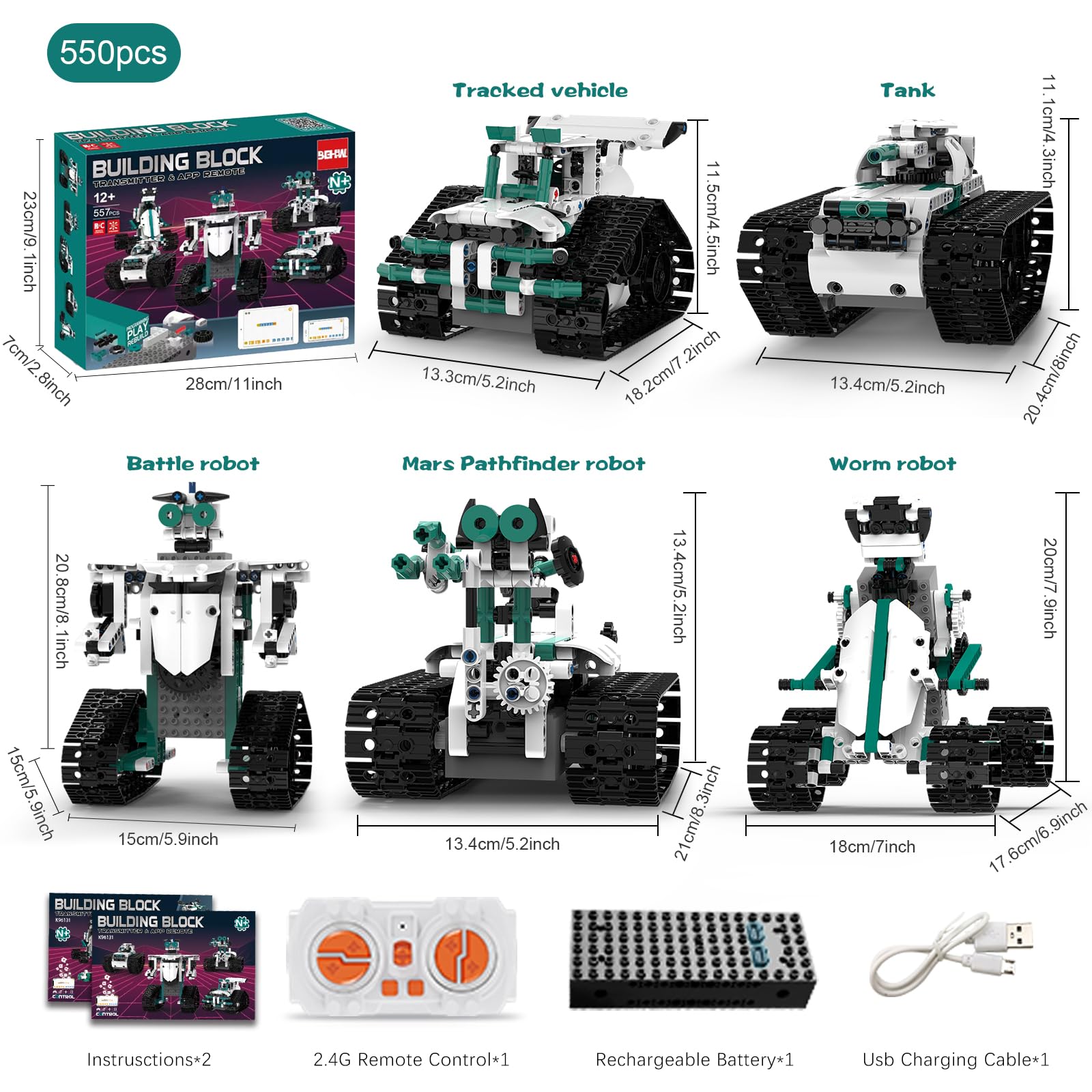 BEHOWL 13-in-1 truck model encourages motor skills during builds.