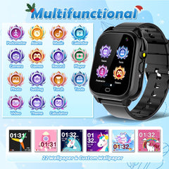 BEIARA kids smartwatch with 26 games supports learning through fun, engaging challenges.