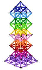 Beicarin magnetic sticks blocks for kids building colorful 3D models and spatial skills.