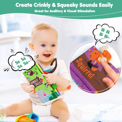 beiens soft fabric pages feel gentle on tiny hands during play