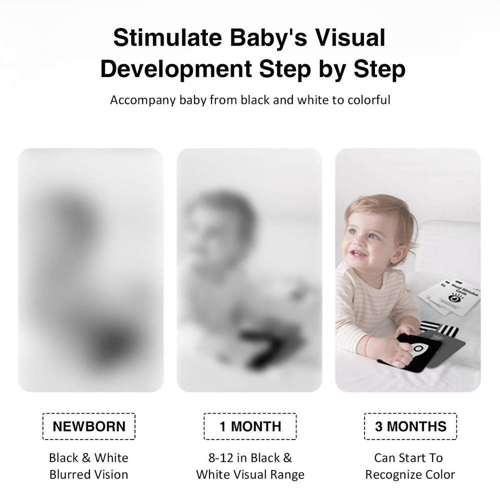 Beiens double-sided anti-glare matte cards protect babies’ eyes during quick checks.