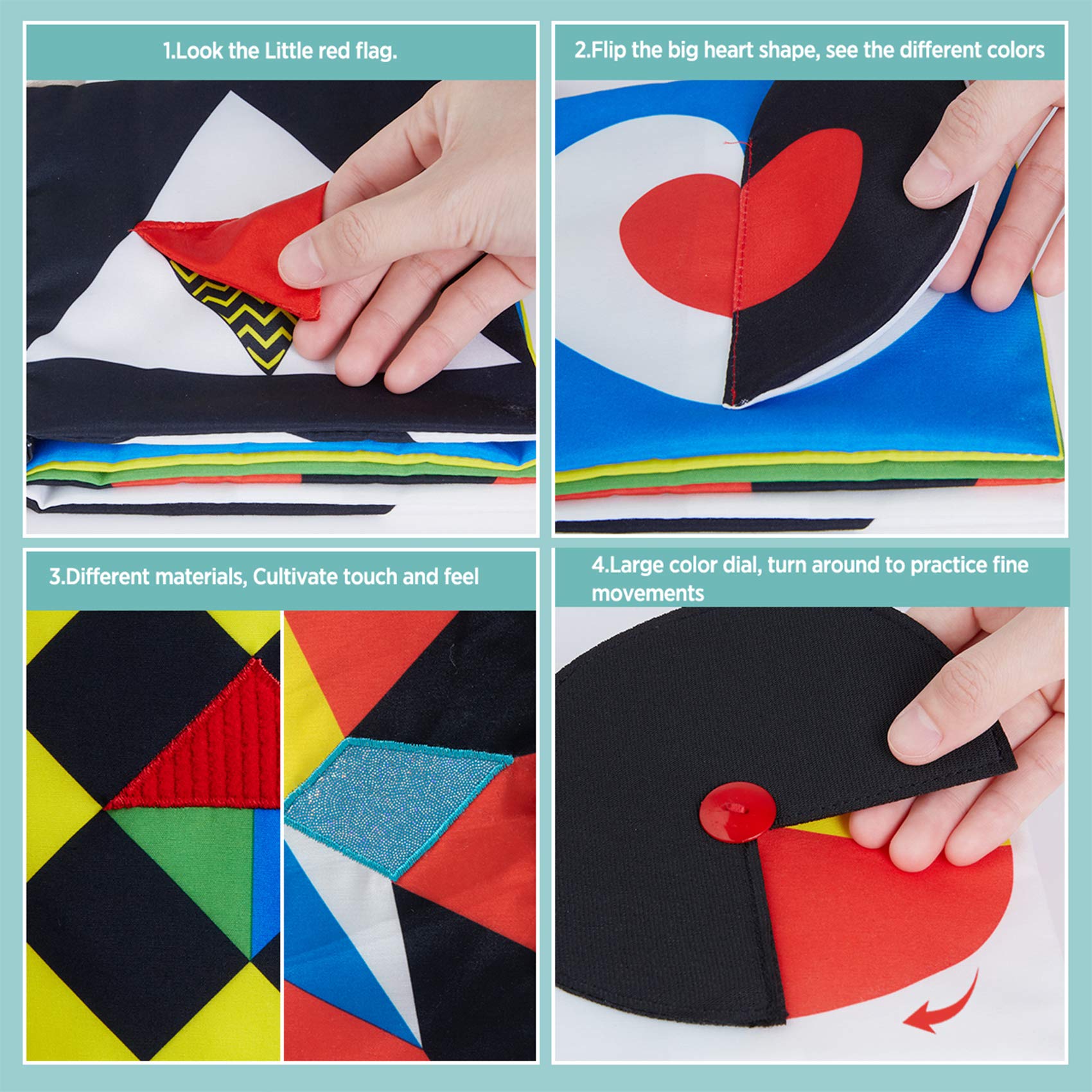 Beiens gift-ready soft book ideal for newborns and infants.