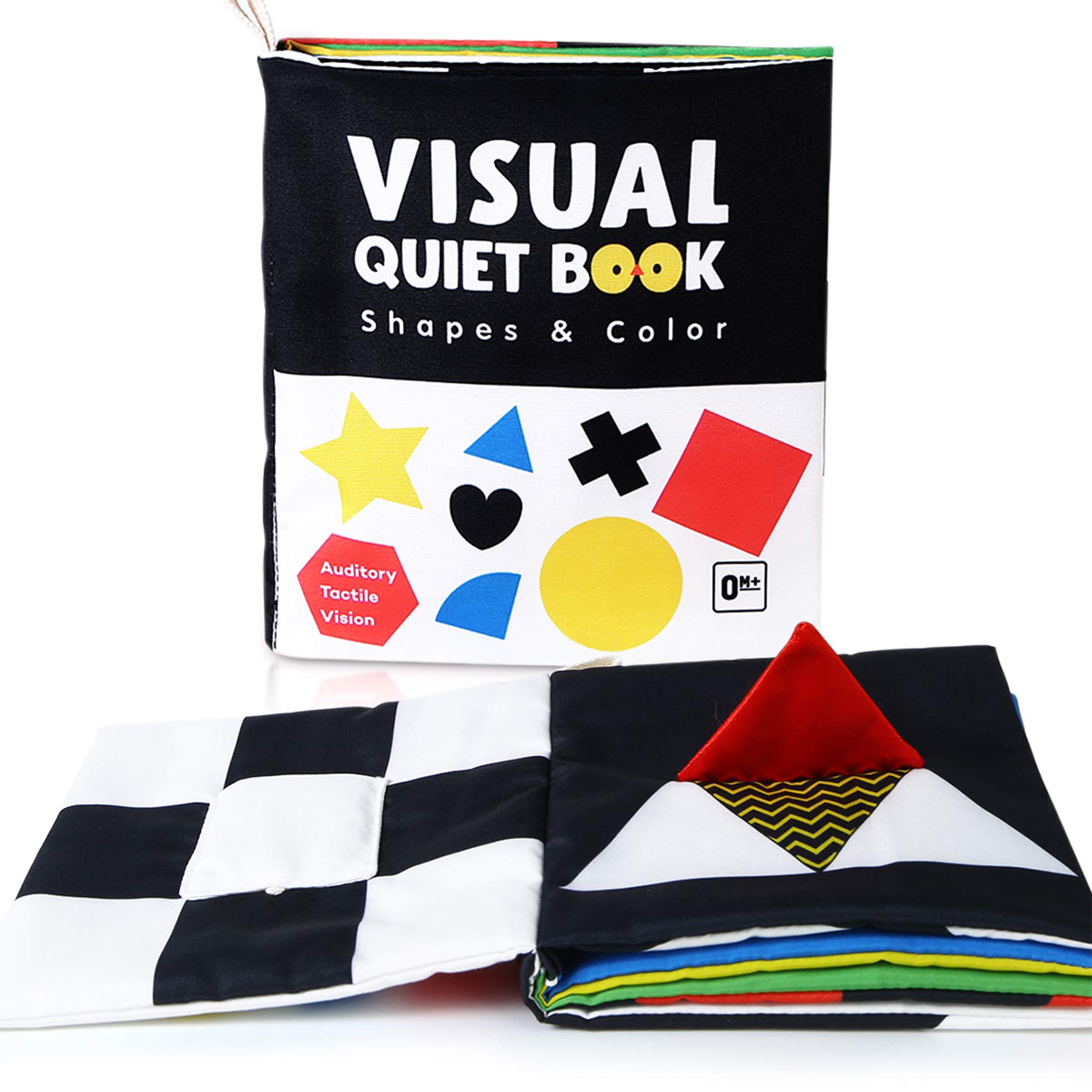 Beiens high-contrast baby book cover engaging newborn vision.