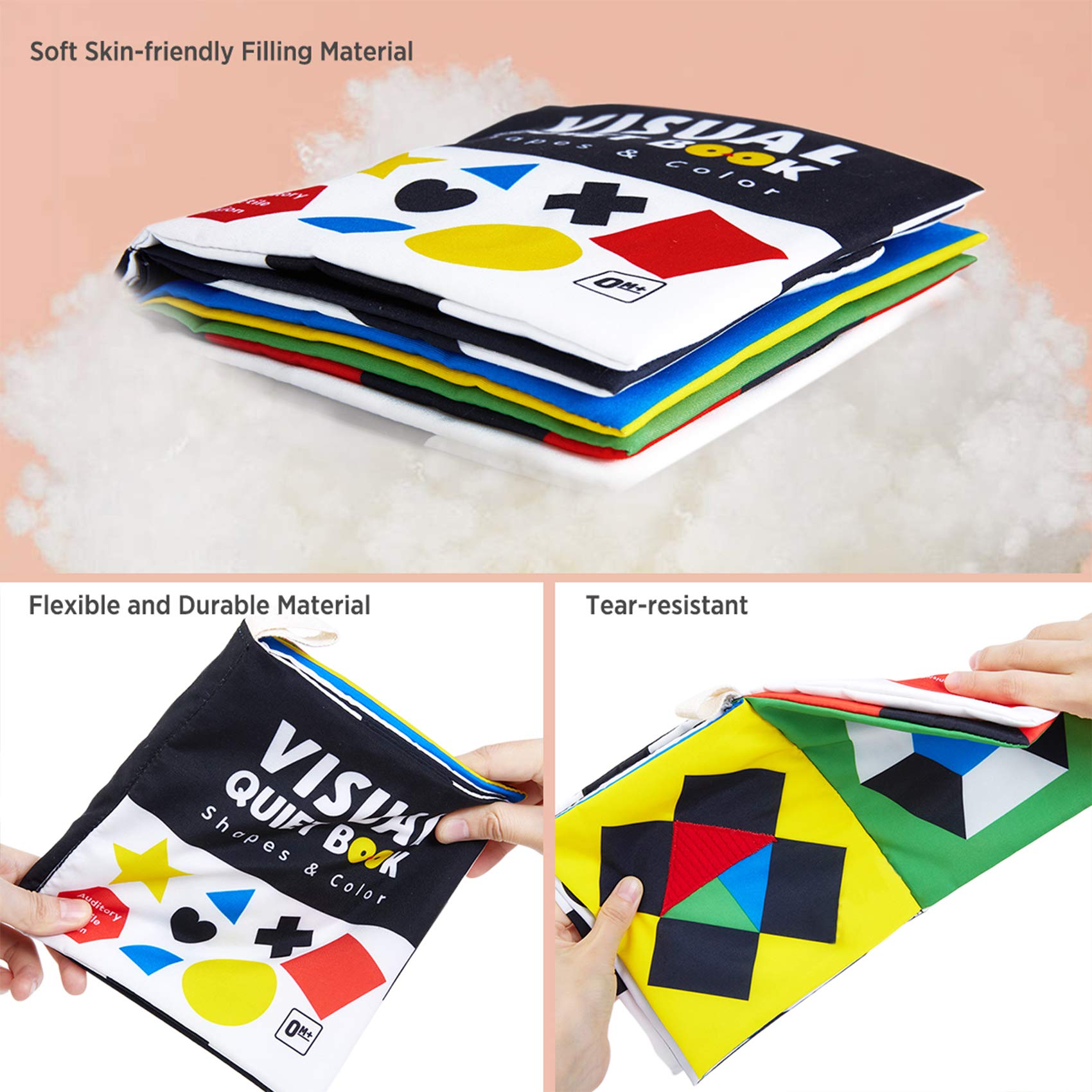Beiens soft polyester material feels gentle on tiny hands.