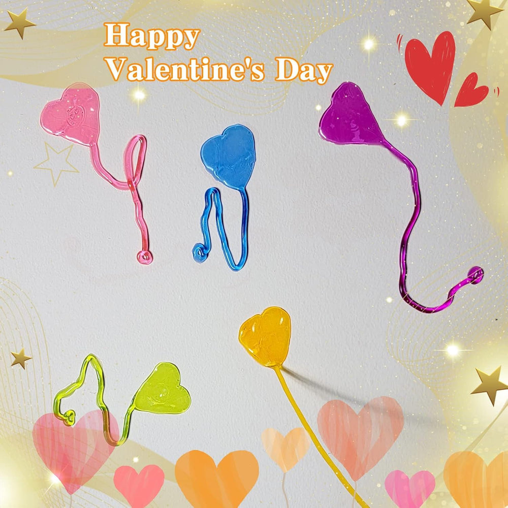 BEIGUO green heart-shaped sticky hand with card — durable, long-lasting classroom toy.