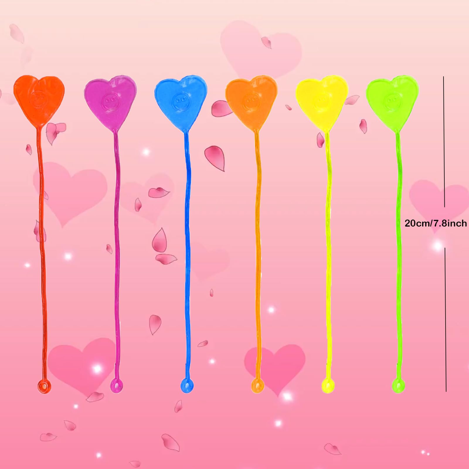 BEIGUO yellow heart-shaped sticky hand with card — easy-to-clean fun for playtime.