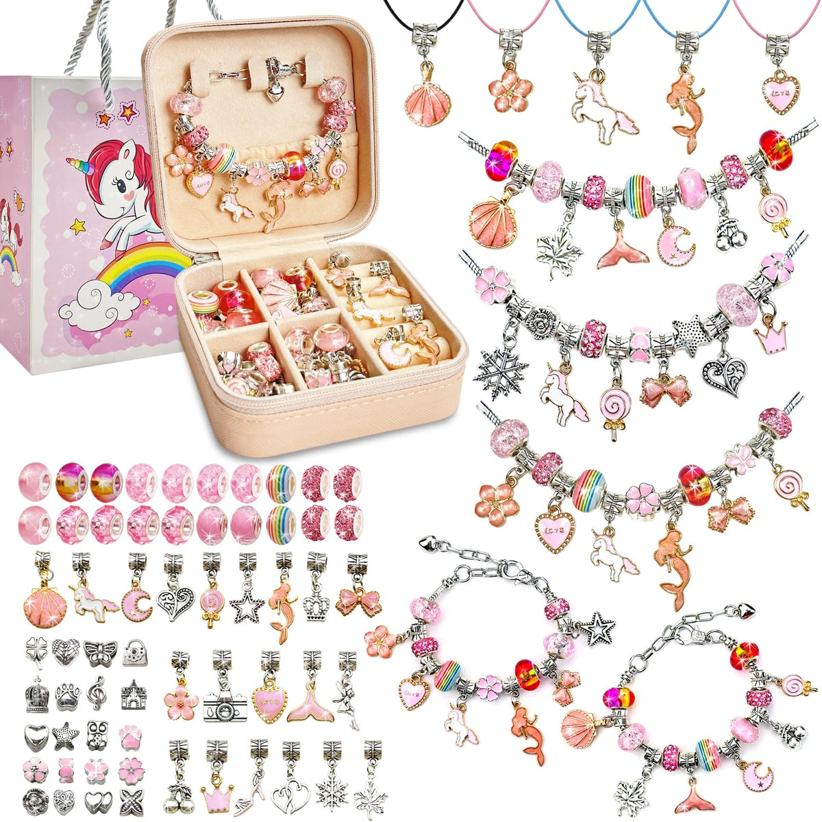 BEIKEETOO bracelet kit beads for creative play at home