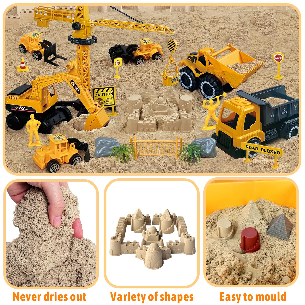 BEIREG Foldable roof sandbox for easy setup and storage