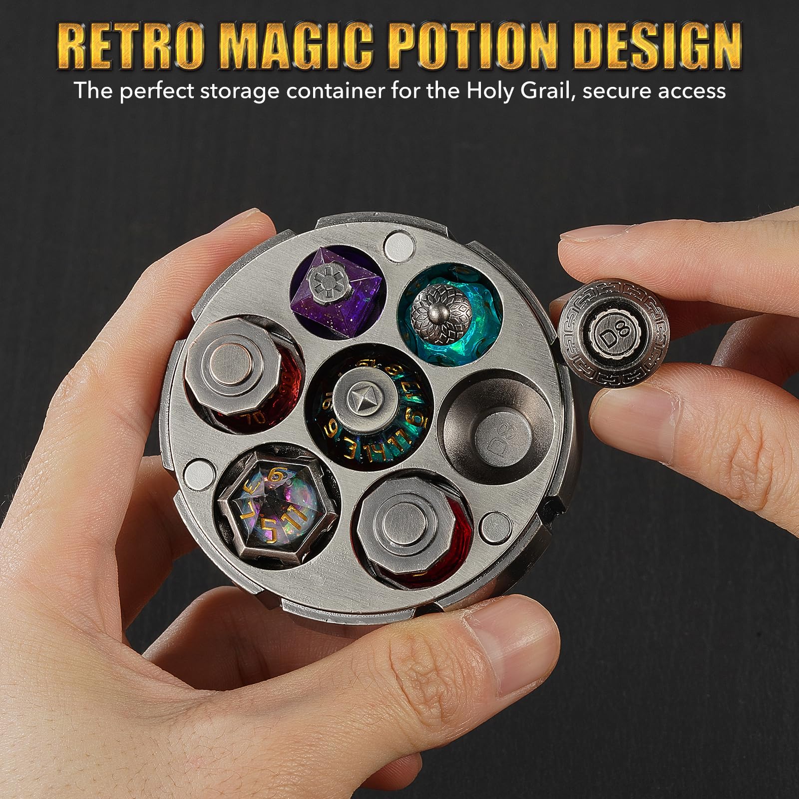 Beisaisi Potions dice with glowing facets invite engaging, fantasy-filled sessions.