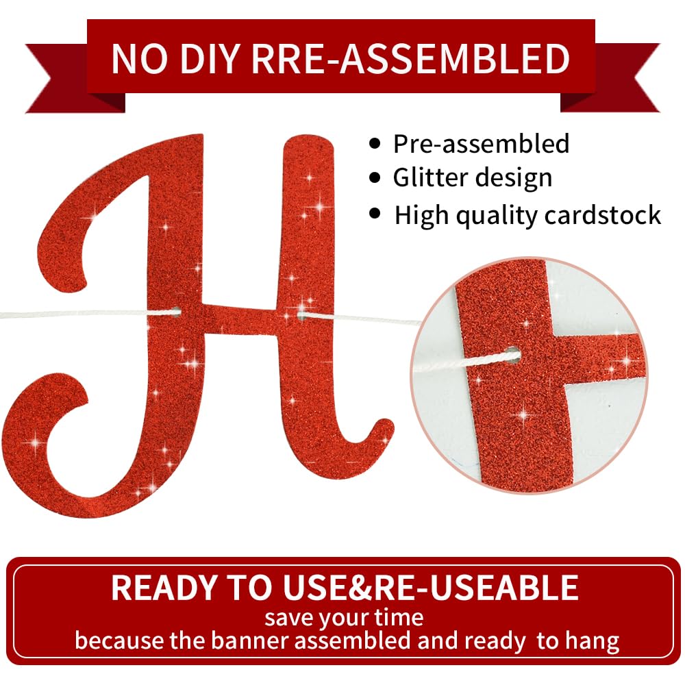 BEISHIDA 10ft glitter banner enhances party photos
