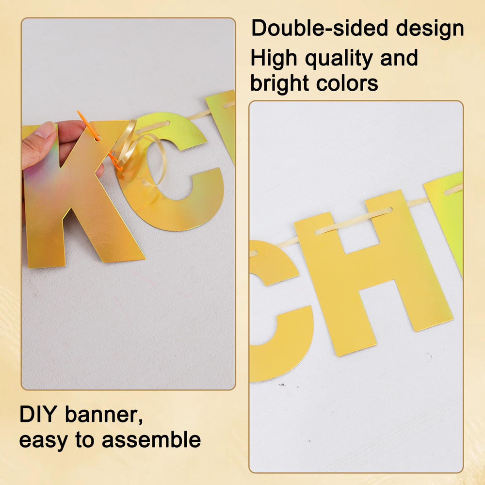 BEISHIDA banner with ropes and threading tools for easy hanging.