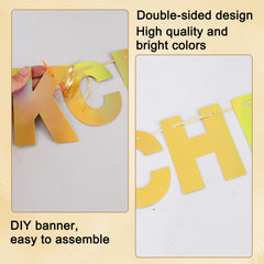 BEISHIDA banner with ropes and threading tools for easy hanging.
