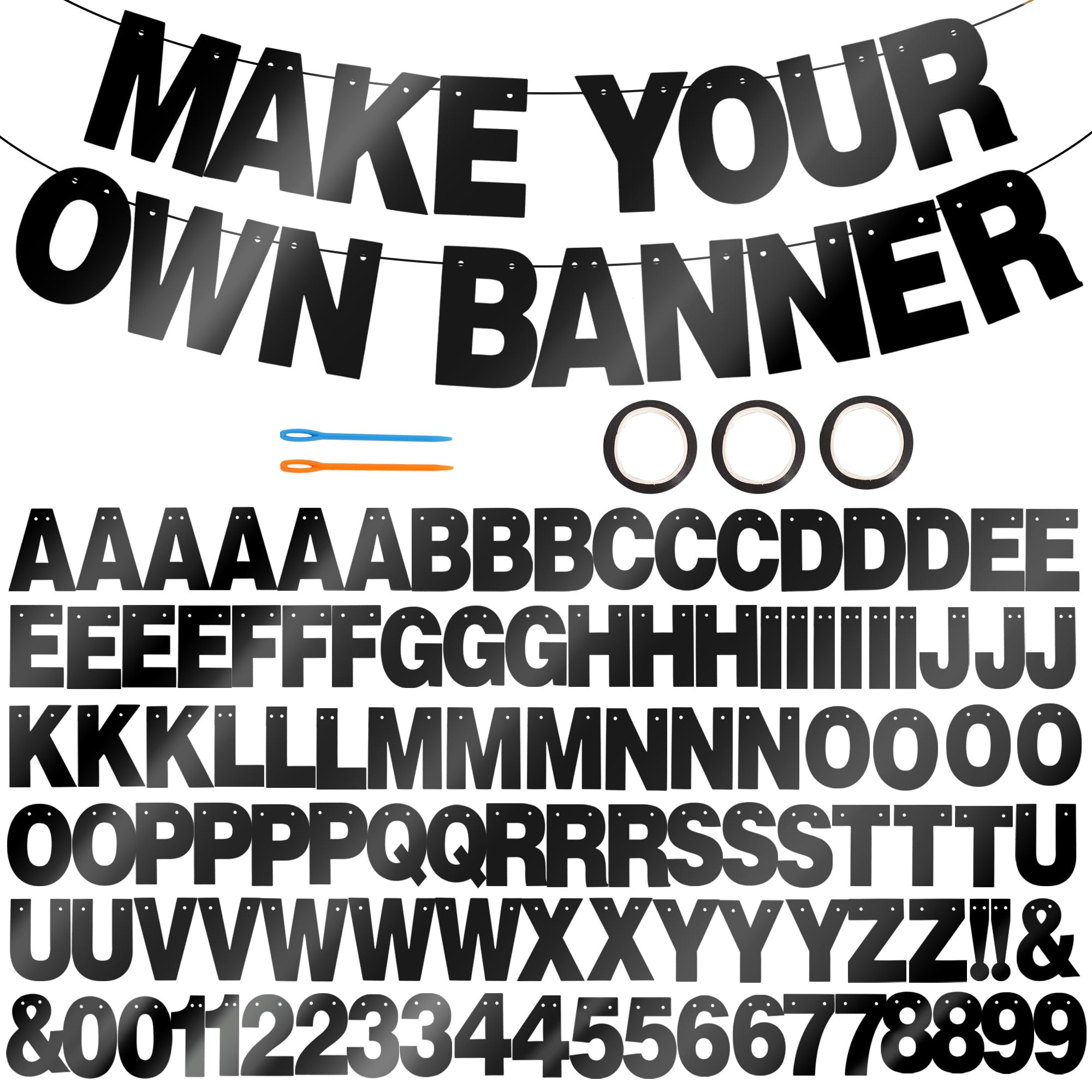 BEISHIDA double-sided banner letters for customizable celebrations; easy to assemble.