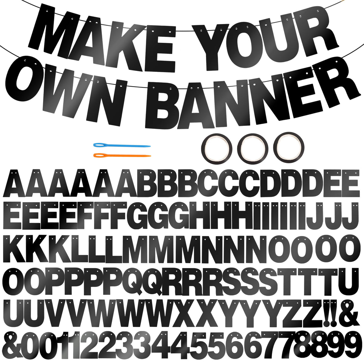 BEISHIDA double-sided banner letters for customizable celebrations; easy to assemble.