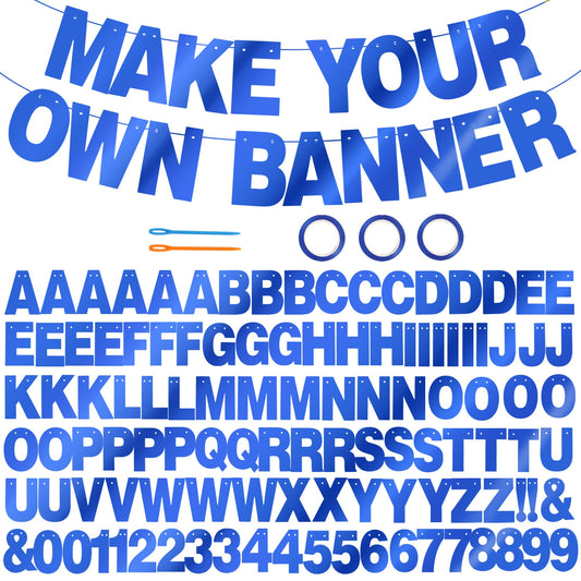BEISHIDA double-sided blue banner letters sparkle for celebrations