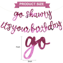 BEISHIDA double-sided glitter pink banner sparkling from both sides.